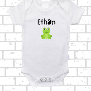 Froggy name onesie